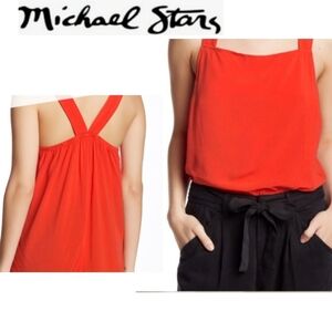 🥳Michael Stars rayon high/low split rear tank